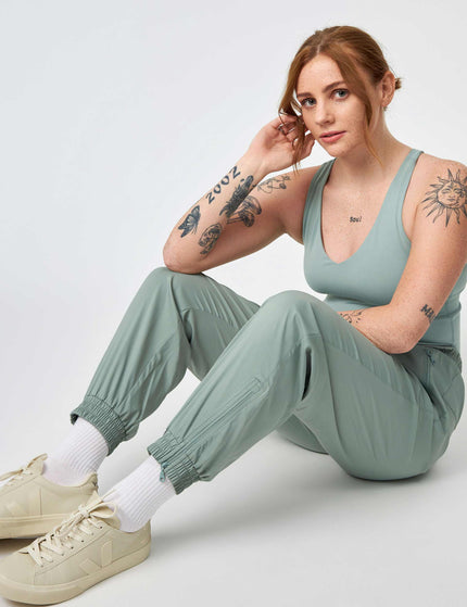 Girlfriend Collective Summit Track Pant - Chinoiserieimage6- The Sports Edit