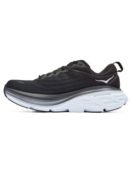 HOKA Bondi 8 - Black/Whiteimage2- The Sports Edit