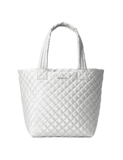 MZ Wallace Medium Metro Tote Deluxe - Oyster Metallicimage1- The Sports Edit