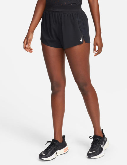Nike AeroSwift Dri-FIT ADV 3" Running Shorts - Black/Whiteimage1- The Sports Edit