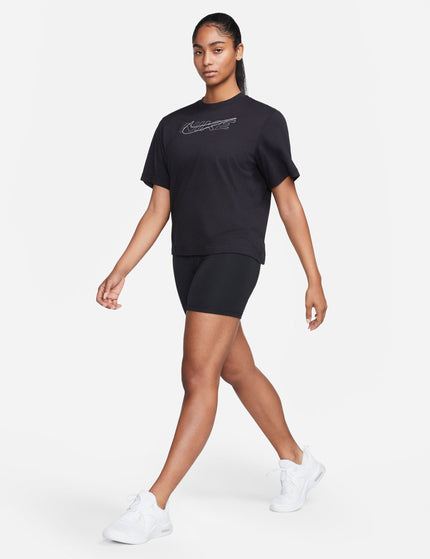 Nike Dri-FIT One 7" Biker Shorts - Black/Whiteimage5- The Sports Edit