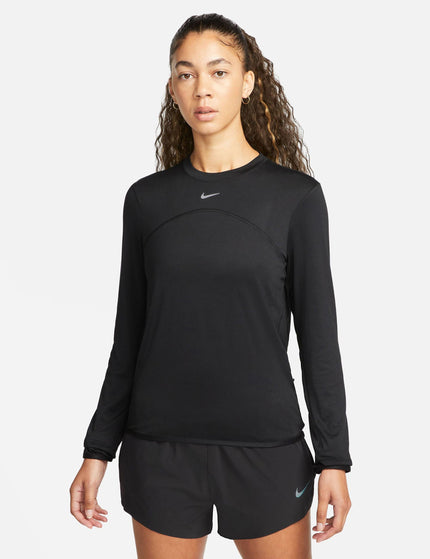 Nike Dri-FIT Swift Element UV Crew Neck Top - Black/Reflective Silverimage1- The Sports Edit