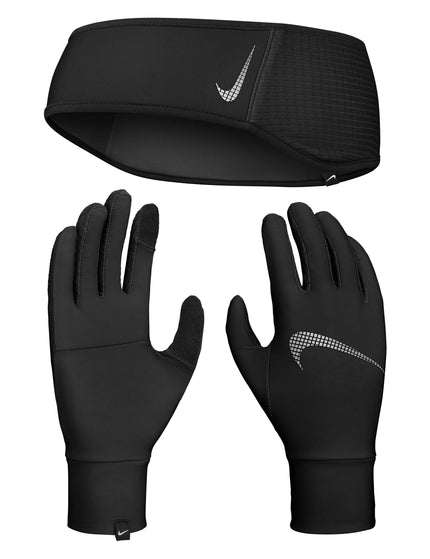 Nike Essential Headband and Glove Set - Black/Silverimage1- The Sports Edit