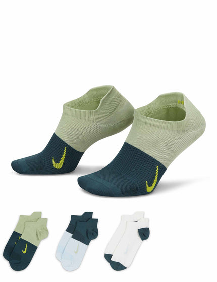 Nike Everyday Plus Lightweight Socks (3 Pairs) - Blue/Multi-Colourimage3- The Sports Edit