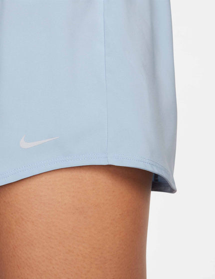 Nike One High Waisted 3" Brief-Lined Shorts - Light Armory Blue/Reflective Silverimage5- The Sports Edit