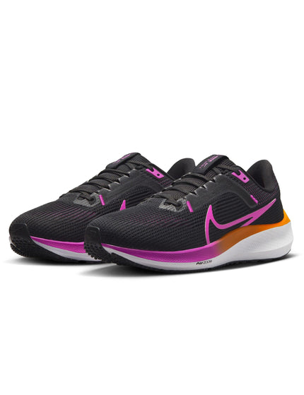 Nike Pegasus 40 Shoes - Black/Hyper Violet/Laser Orange/Whiteimage4- The Sports Edit
