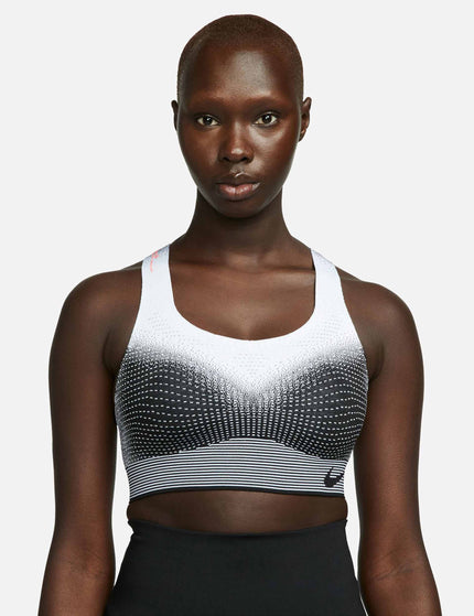 Nike Swoosh Flyknit Bra - Black/White/Bright Crimsonimage5- The Sports Edit