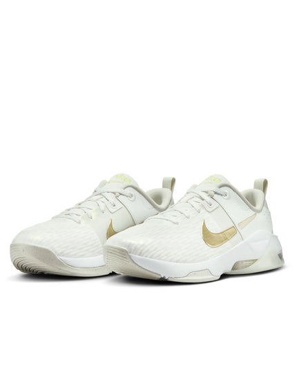 Nike Zoom Bella 6 Premium Shoes - Summit White/Sea Glass/Light Lemon Twist/Metallic Gold Starimage4- The Sports Edit