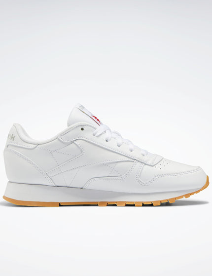 Reebok Classic Leather Shoes - Cloud White/Pure Grey 3/Reebok Rubber Gum-03image2- The Sports Edit