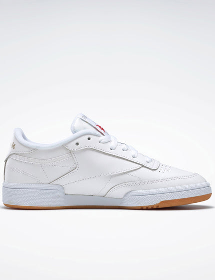 Reebok Club C 85 Shoes - White/Light Grey/Gumimage2- The Sports Edit