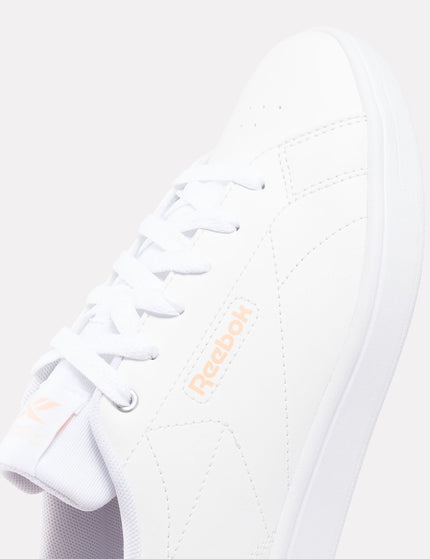 Reebok Court Clean Sneakers - Cloud White/Peach Glow/Blushimage3- The Sports Edit