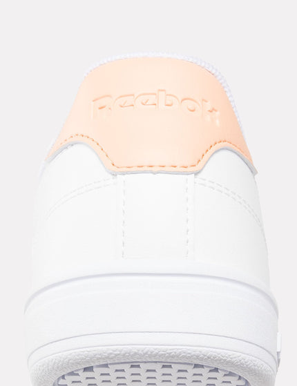 Reebok Court Clean Sneakers - Cloud White/Peach Glow/Blushimage4- The Sports Edit