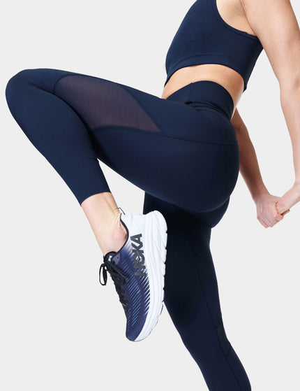 Sweaty Betty Aerial Power UltraSculpt High Waisted Leggings - Navy Blueimage3- The Sports Edit