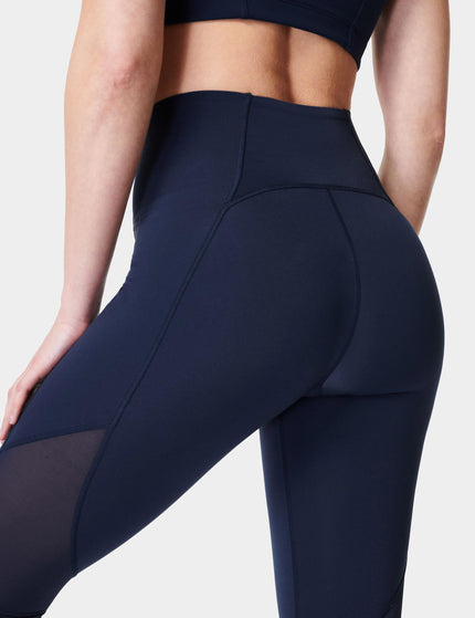 Sweaty Betty Aerial Power UltraSculpt High Waisted Leggings - Navy Blueimage2- The Sports Edit