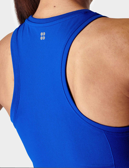 Sweaty Betty Athlete Seamless Gym Vest - Lightning Blueimage2- The Sports Edit