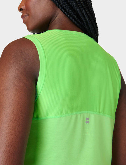 Sweaty Betty Breathe Easy Crop Muscle Vest - Zest Greenimage2- The Sports Edit
