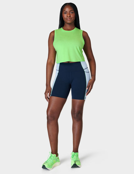 Sweaty Betty Breathe Easy Crop Muscle Vest - Zest Greenimage4- The Sports Edit