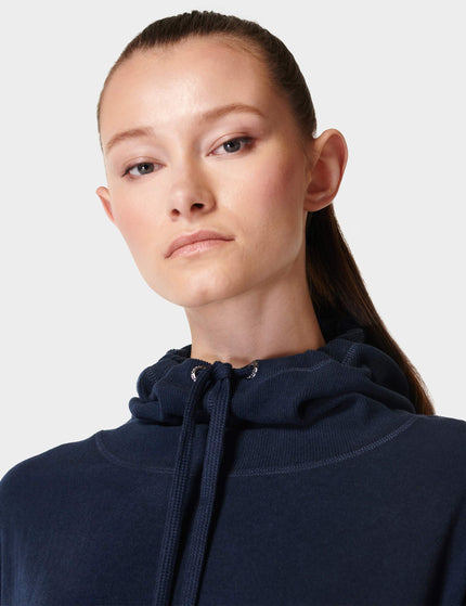 Sweaty Betty Escape Italian Fleece Hoody - Navy Blueimage2- The Sports Edit