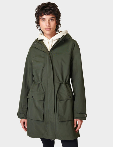 Sweaty Betty Stride Waterproof Parka - Dark Forest Greenimage1- The Sports Edit