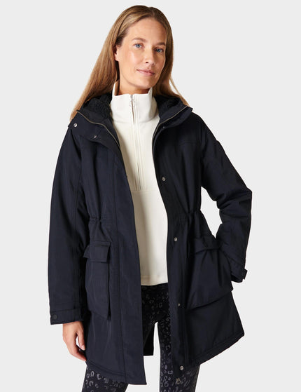 Sweaty Betty Winter Stride Waterproof Parka - Blackimage1- The Sports Edit