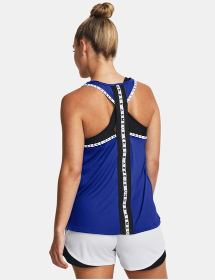 Under Armour Knockout Tank - Team Royal/Whiteimage2- The Sports Edit