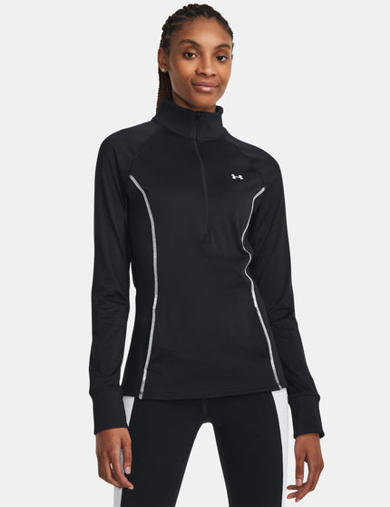 Under Armour Train Cold Weather 1/2 Zip - Black/Whiteimage1- The Sports Edit