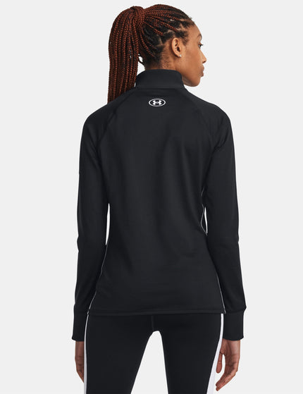 Under Armour Train Cold Weather 1/2 Zip - Black/Whiteimage2- The Sports Edit