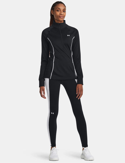 Under Armour Train Cold Weather 1/2 Zip - Black/Whiteimage4- The Sports Edit